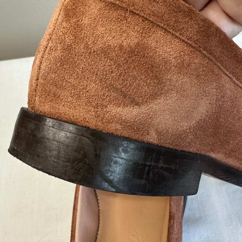 J. Crew Winona Caramel Suede Loafers - Picture 12 of 13